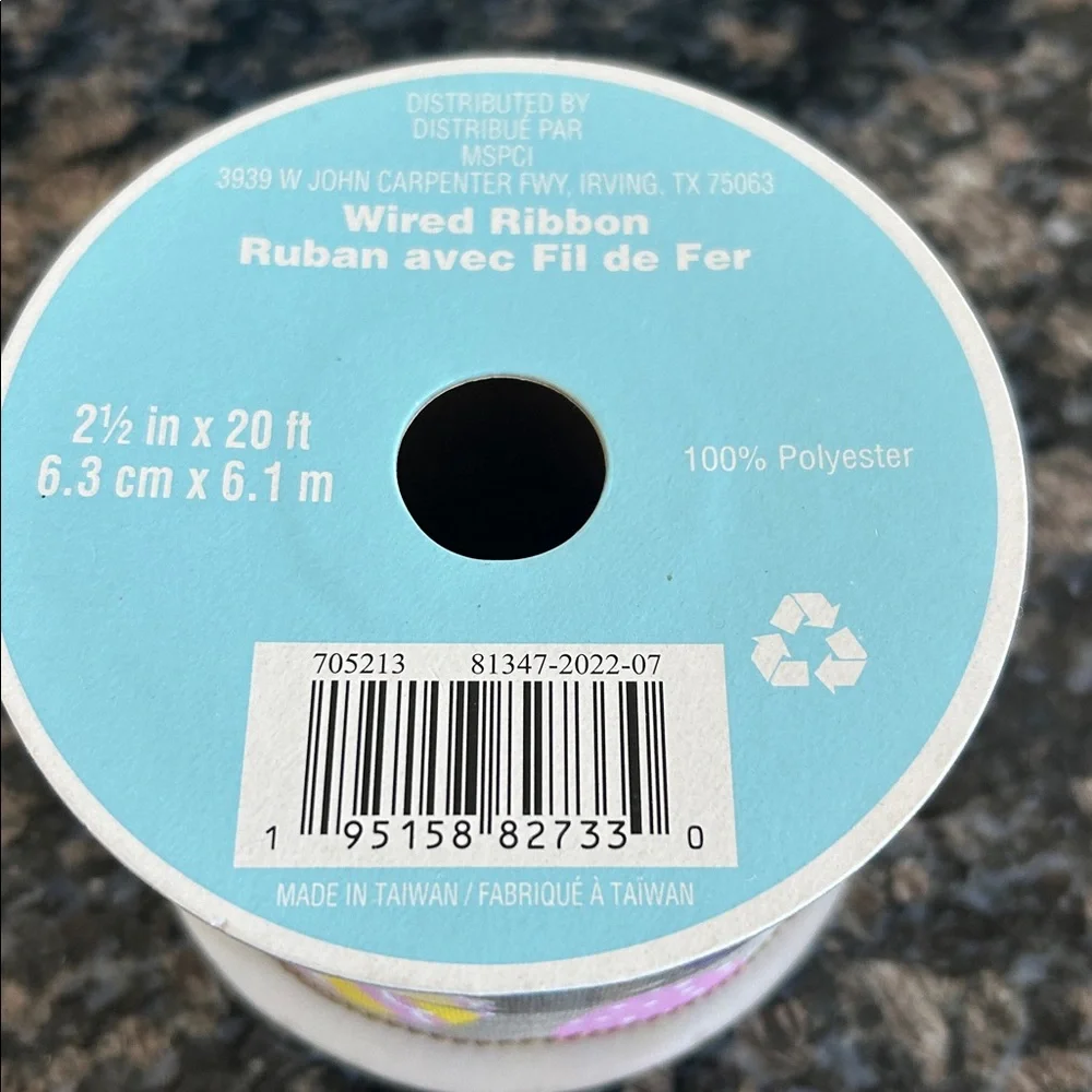 CELEBRATE EASTER MESH & WIRED RIBBON LOT OF 3 NWT